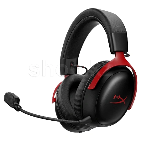 HyperX Cloud III S Wireless, Black-Red bluetooth гарнитурасы