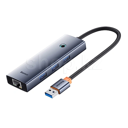 USB HUB 4-port USB 3.0 Type-A Baseus UltraJoy Series BS-OH109, Gray