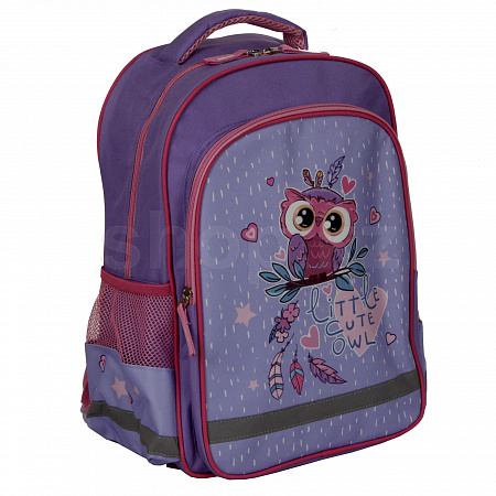 ПИФАГОР Owlet 229991, Lilac-Pink мектеп рюкзагы