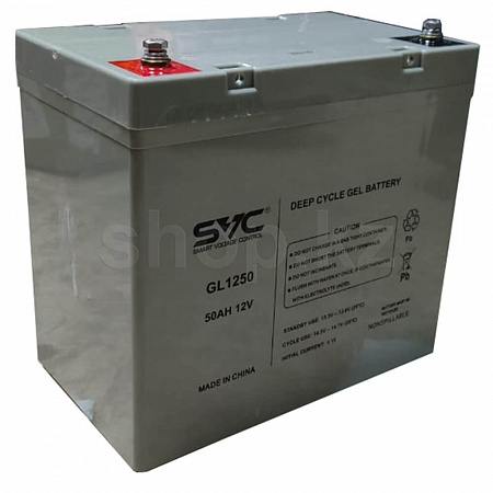 Аккумулятор для ИБП SVC GL1250, 50Ah/12V, Grey