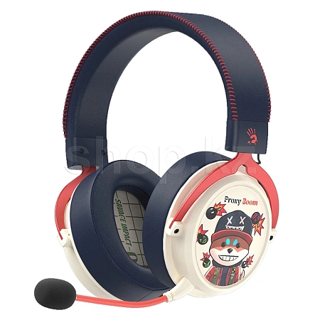 Bluetooth гарнитура A4Tech Bloody MR595 Proxy Boom, White