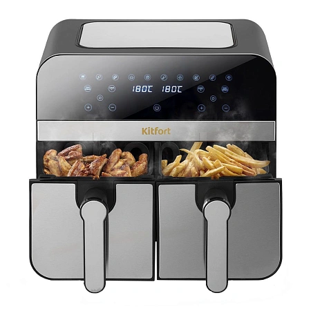 Аэрогриль Kitfort КТ-2274, Black-Steel