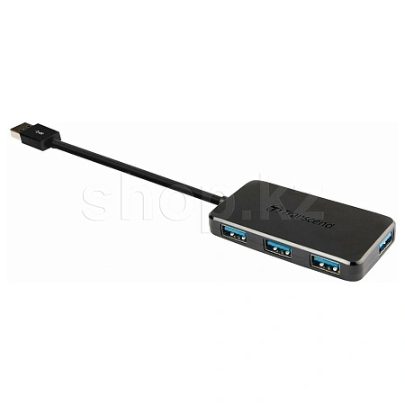 USB HUB 4-port USB 3.0 Transcend HUB2, Black