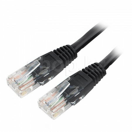 Patch cord RJ-45 6 cat Cablexpert PP6U-1M/BK, UTP, 1m, Black