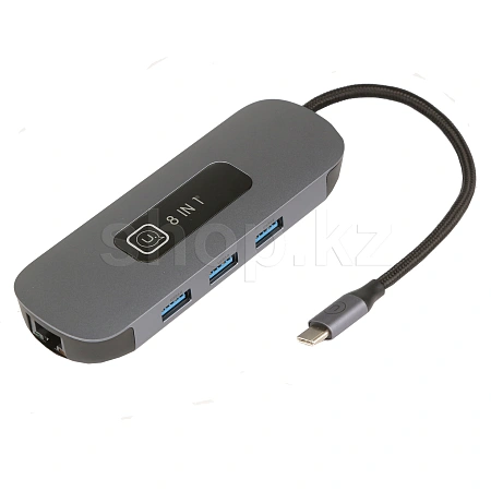USB Type-C Multi Function 8in1, Usams US-SJ643, BOX адаптерi