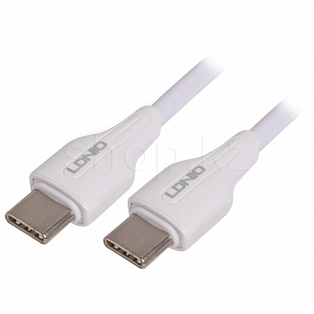 Кабель интерфейсный для USB Type-C LDNIO LC122-C, 2m, White