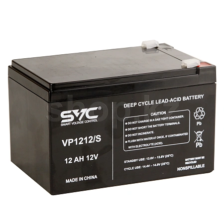 SVC VP1212/S, 12Ah/12V UPS батареясы