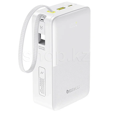 Мобильный аккумулятор Baseus EnerFill FC51 Bipow2 Pro Digital Display PPBD2P-3022, 30000 mAh, Moon White