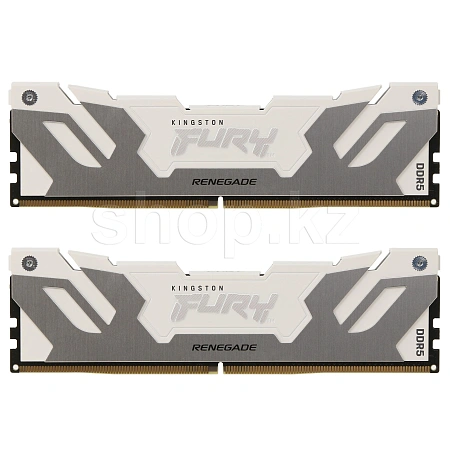 DDR-5 DIMM 32 GB 6000 MHz Kingston Fury Renegade, 2x 16 GB Kit,  White, BOX (KF560C32RWK2-32)