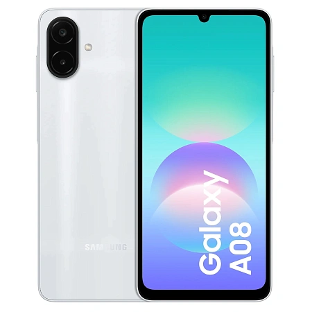 Смартфон Samsung Galaxy A08, 6 GB, 128 GB, Silver (SM-A085F)