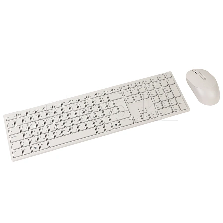 Клавиатура Dell KM5221W, White, USB + мышь