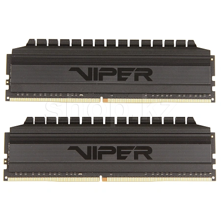 DDR-4 DIMM 8 GB 3200 MHz Patriot Viper 4 Blackout Edition, 2x 4 GB Kit, BOX (PVB48G320C6K)