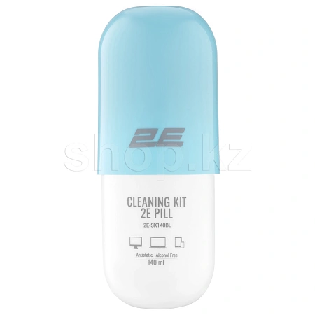 Чистящий набор 2E SK140BL, спрей 140мл + салфетка, White-Blue
