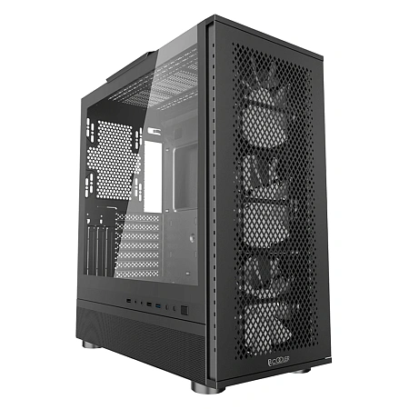 PCCooler ME200 MESH BK, Black корпусы