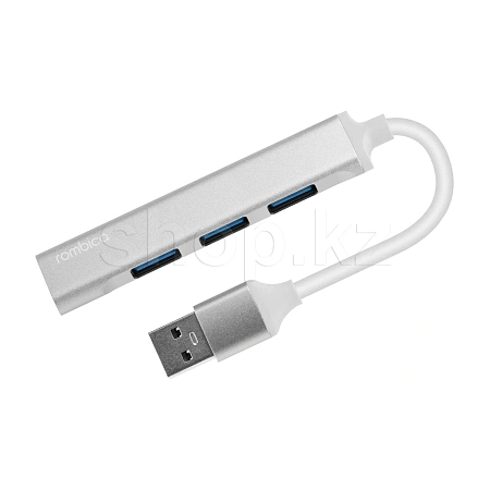USB HUB 4-port USB 3.0 Rombica Atius TC-00265, Silver