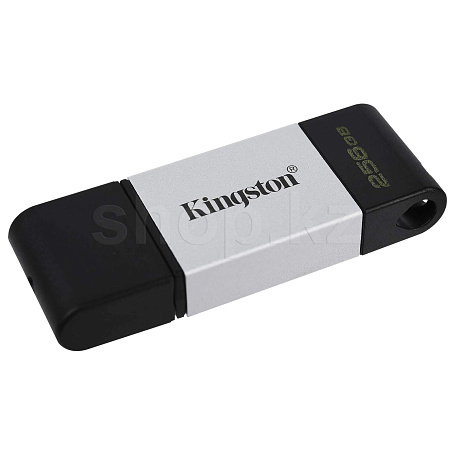ᐈ USB Флешка 256 GB Kingston DataTraveler 80, USB 3.2 (Type-C), Silver ...