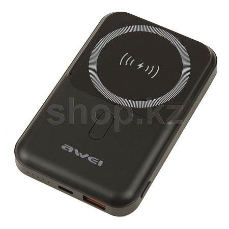Awei P139K Magnetic Wireless Power Bank, Black ұялы батареясы