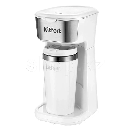 Kitfort KT-7411, White-Silver кофеқайнатқышы