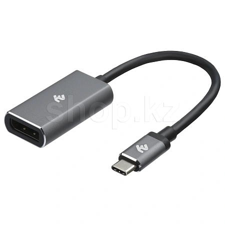 Переходник USB Type-C - DisplayPort 2Е W1404, Silver, BOX