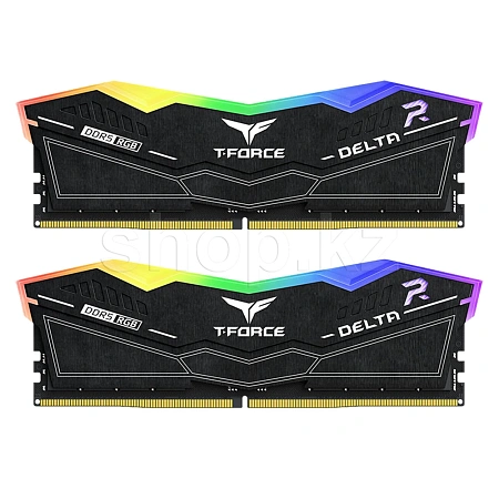 DDR-5 DIMM 64 GB 6000 MHz Team Group Delta RGB, 2x 32 GB Kit, Black, BOX (FF3D564G6000HC30CDC01)