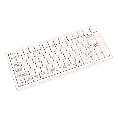 Клавиатура Dark Project ALU81A Terra Nova, g3ms Moonstone Switch, White, USB