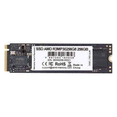 SSD накопитель 256 GB AMD Radeon R3, M.2, PCIe 3.0