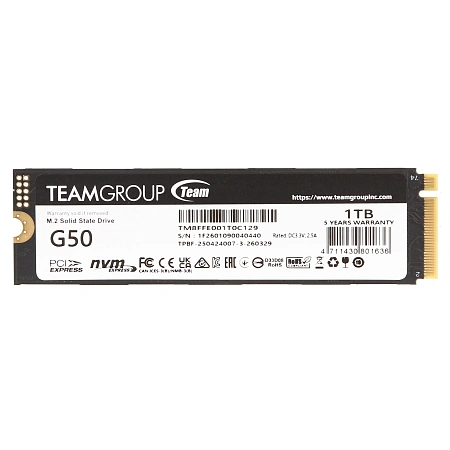 SSD накопитель 1 TB Team Group G50, M.2, PCIe 4.0
