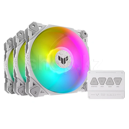 ASUS TUF Gaming TF120 ARGB Fan, 12cm, White корпусына арналған желдеткіш жиынтығы