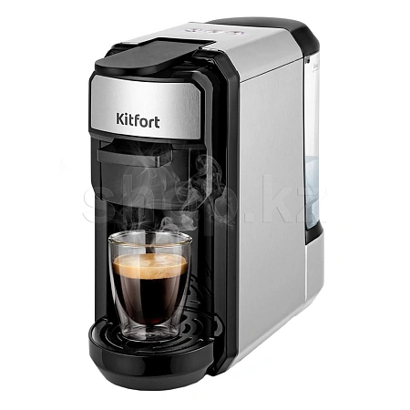 Кофеварка Kitfort КТ-7192, Black-Silver