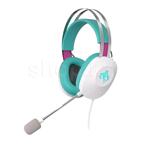Гарнитура ASUS TUF Gaming H1 Gen II Hatsune Miku Edition, Green-White
