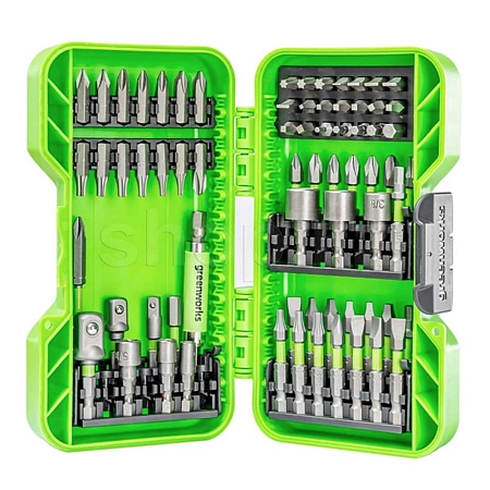 Greenworks адаптерлер мен розетка биттерінің жинағы, 70 дана