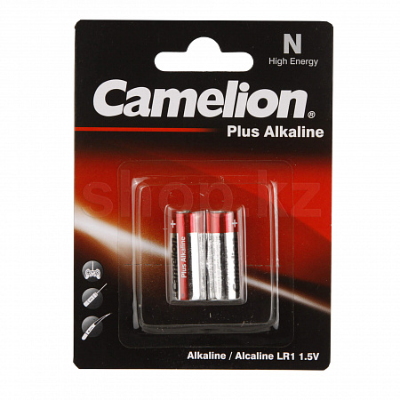 Батарейка Camelion N Plus Alkaline LR1-BP2, 1.5V (2шт.)