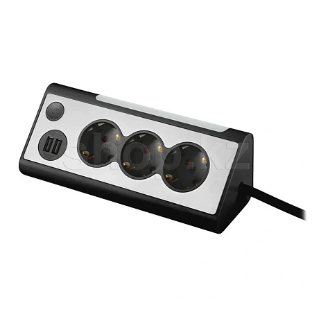 Сетевой фильтр Rombica NEO TRINITY, 3 розетки, 1.5м, Black