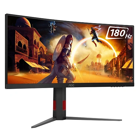 Монитор 34" AOC CU34G4, Black-Red
