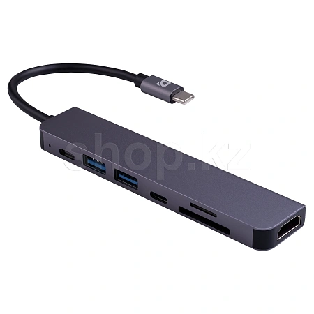 USB HUB 7-port USB 3.0 Type-C Defender HB-04, Gray