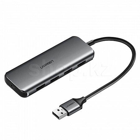 USB HUB 4-port USB 3.0 UGREEN CM207, Space Grey