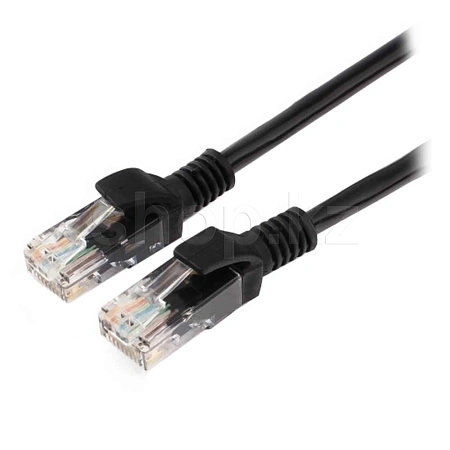 Patch cord RJ-45 5е cat Cablexpert PP10-1M/BK, UTP, 1m, Black