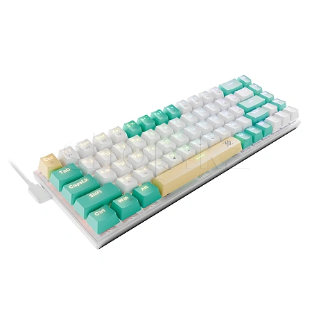 Defender Vexx Pro GK-084, OUTEMU Red, White-Green, USB пернетақтасы