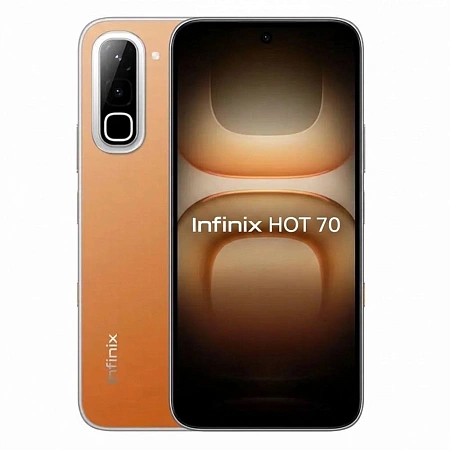 Смартфон Infinix HOT 70, 4 GB, 128 GB, Thermo Orange (X6895)