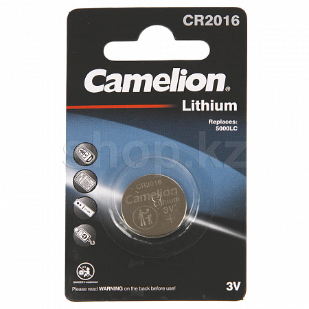 Camelion Lithium CR2016-BP1, 3V (1 дана) батареясы