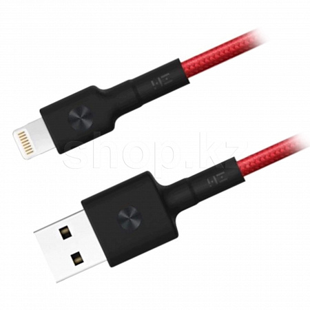 Кабель интерфейсный для Apple iPad/iPhone/iPod ZMI AL806, Lightning, 1m, Red