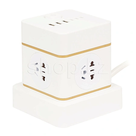 Сетевой фильтр SMART SM-UN041K1F3M, 4 розетки, 3хUSB Type-C, 3xUSB, 3м, White