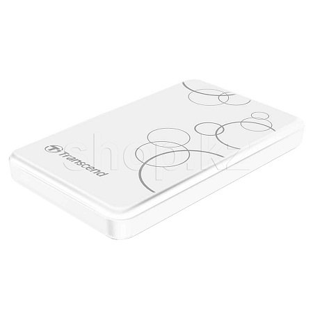 Внешний жесткий диск 1TB 2.5", Transcend StoreJet 25A3, SATA, White