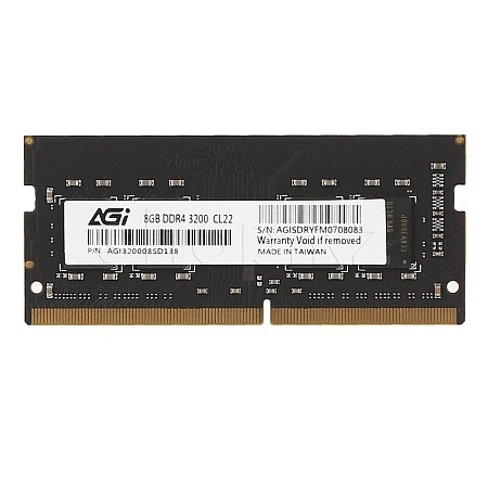 SO-DIMM 8GB DDR4 PC25600/3200MHz AGI, BOX (AGI320008SD138-ST)