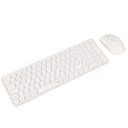 Клавиатура Rapoo 9320M, White, USB + мышь