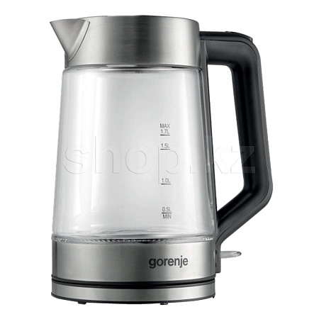 Чайник Gorenje K17GED, Steel-Black