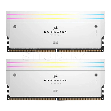 DDR-5 DIMM 48 GB 6000 MHz Corsair Dominator Titanium, 2x 24 GB Kit, White, BOX (CMP48GX5M2B6000C30W)