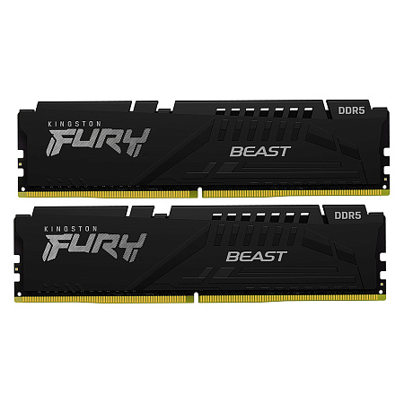 DDR-5 DIMM 16 GB 5600 MHz Kingston Fury Beast XMP, 2x 8 GB Kit, Black, BOX (KF556C40BBK2-16)