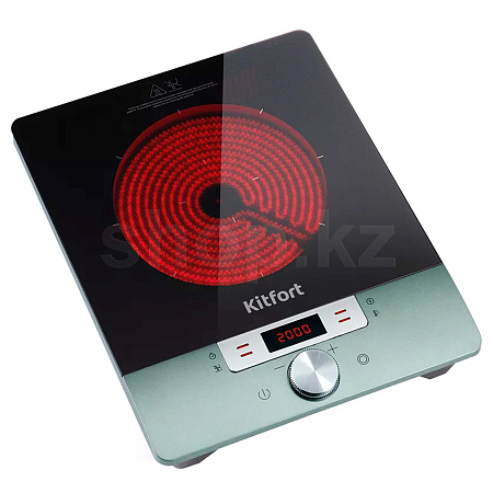 Электрическая плита Kitfort КТ-154, Black-Green