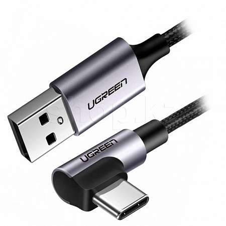 Кабель интерфейсный для USB Type-C UGREEN 60782, 1.5m., Gray Black